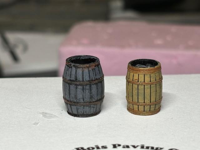 wood barrels